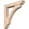 Ekena Millwork Legacy Slat Smooth Bracket w/ Offset Brace, Douglas Fir, 7 1/2"W x 44"D x 44"H BKT0806X44X44LEC06SDF - alternate 1